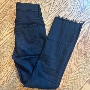MOTHER High Rise Black Jeans